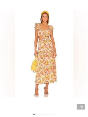 Revolve x Cleobella Clara floral ankle dress